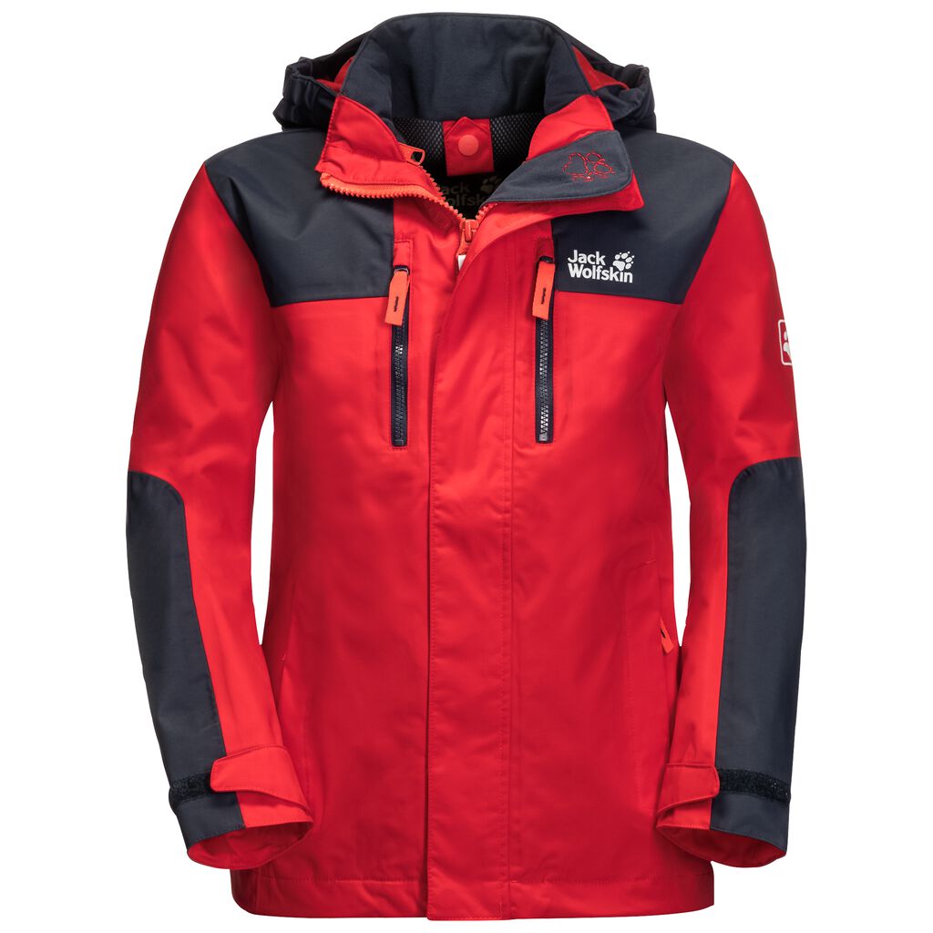 Jack Wolfskin JASPER Vestes Enfant Rouge - JZWFRNV-63